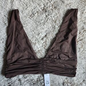 Riot Swim Brea Top in Chocolate